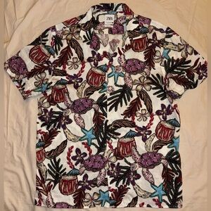Men’s Zara Multicolor Button-down Shirt